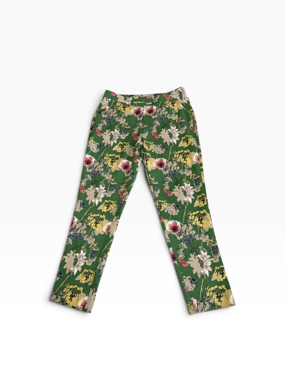 Gibson Latimer, Apple Green Floral Women’s pants. NWT 8